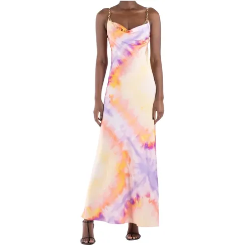 Maxi Dresses, female, , Size: XS Orange Tie-Dye Dress - Rabanne - Modalova