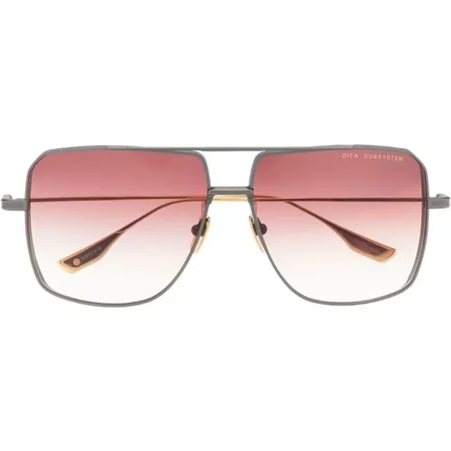 Gray Sunglasses, versatile and stylish , unisex, Sizes: 63 MM - Dita - Modalova