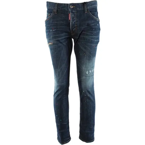 Blaue Skater Jeans , Herren, Größe: XL - Dsquared2 - Modalova