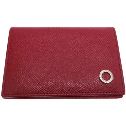 Pre-owned Wallets, female, , Size: ONE SIZE Pre-owned Leather wallets - Bvlgari Vintage - Modalova