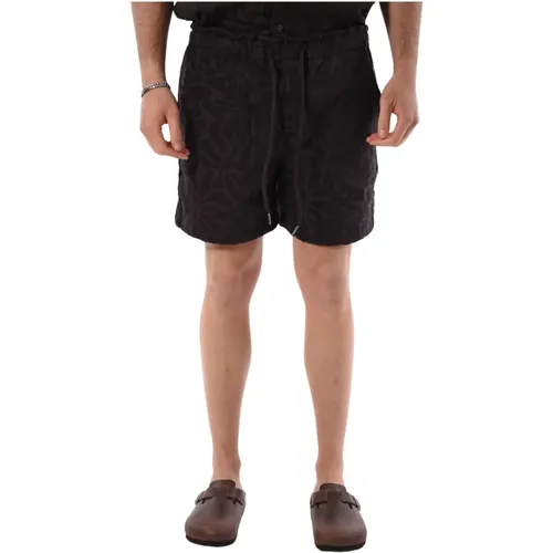 Bermuda-Shorts aus Baumwolle mit Kordelzug , Herren, Größe: M - OAS - Modalova