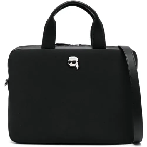 Laptop Bags & Cases, unisex, , Size: ONE SIZE Ikonik laptop case - Karl Lagerfeld - Modalova