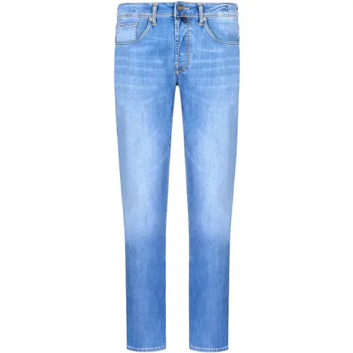 Denim Jeans mit 98% Baumwolle , Herren, Größe: W44 - Incotex - Modalova