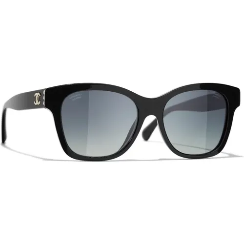 Quadratische Acetat-Sonnenbrille - Chanel - Modalova