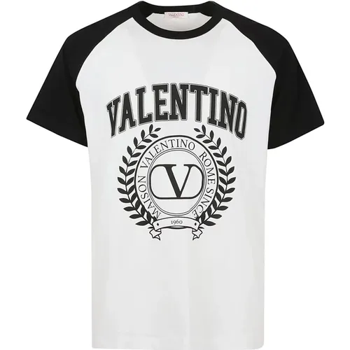 T-Shirt Maison , Herren, Größe: XL - Valentino - Modalova