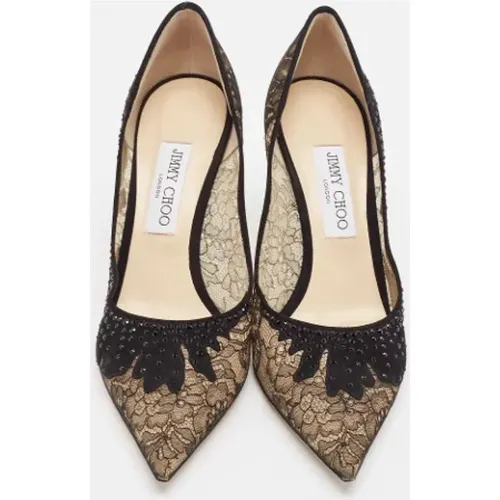 Pre-owned Lace heels , female, Sizes: 7 1/2 UK - Jimmy Choo Pre-owned - Modalova