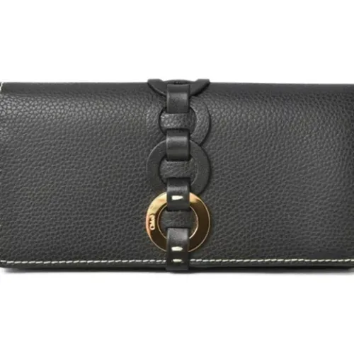 Pre-owned Wallets, female, , Size: ONE SIZE Pre-owned Leather wallets - Chloé Pre-owned - Modalova