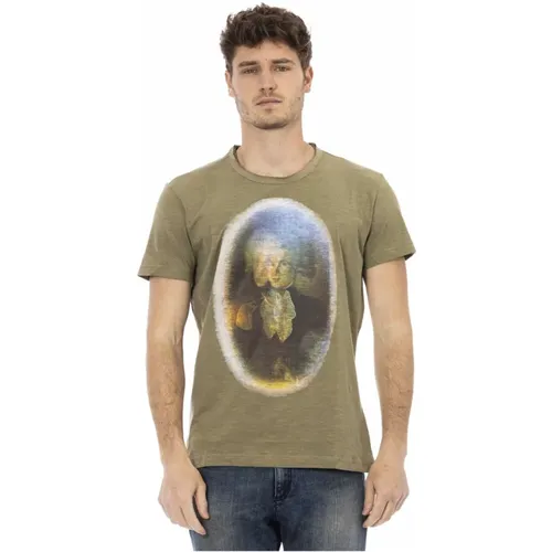 Kurzarm Rundhals T-Shirt , Herren, Größe: M - Trussardi - Modalova