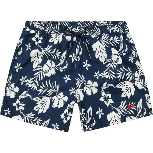 Blumige Boxershorts mit Kordelzug , Herren, Größe: 2XL - LA MARTINA - Modalova