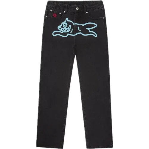Running Dog Denim Jeans , male, Sizes: W36 - Icecream - Modalova