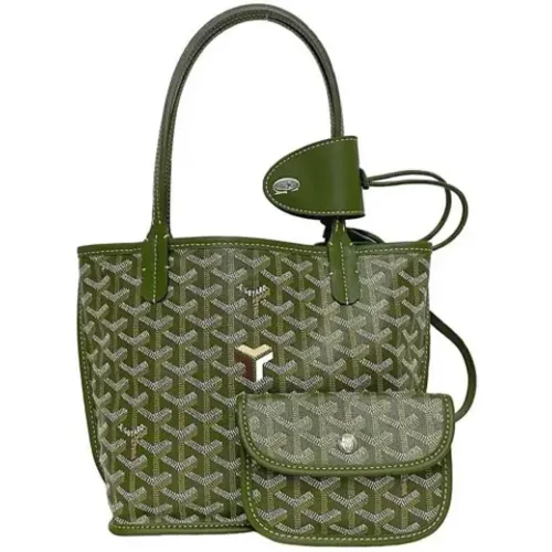 Pre-owned Tote Bags, female, , Size: ONE SIZE Pre-owned Canvas shoulder-bags - Goyard Vintage - Modalova