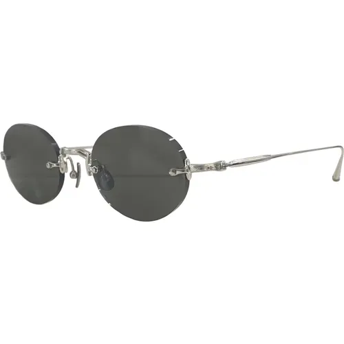 Sunglasses, unisex, , Size: 47 MM Palladium White/Grey Sunglasses - Matsuda - Modalova