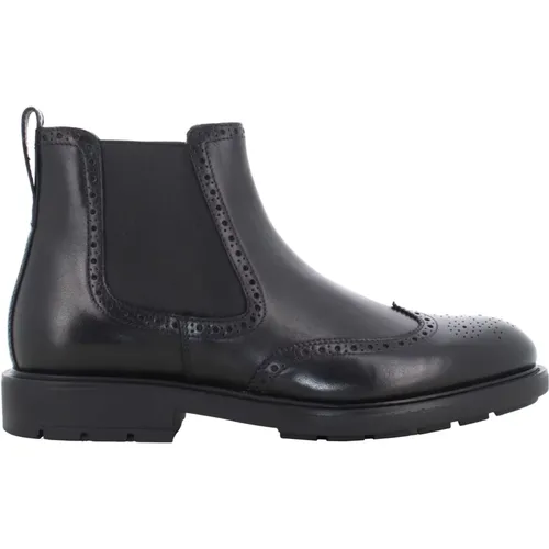 Mens Ankle Boots Leather , male, Sizes: 6 UK, 9 UK, 11 UK, 7 UK, 10 UK, 8 UK - Nerogiardini - Modalova