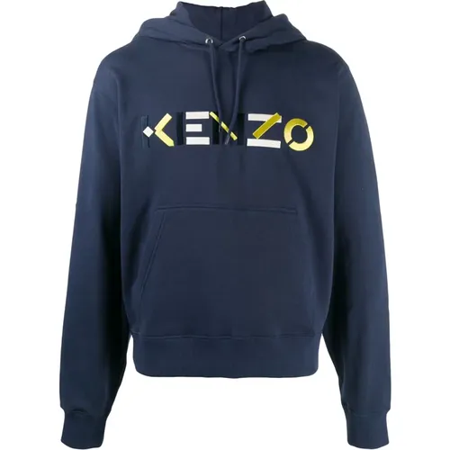 Hoodies, male, , Size: S ML Hooded Sweatshirt Logo - Kenzo - Modalova