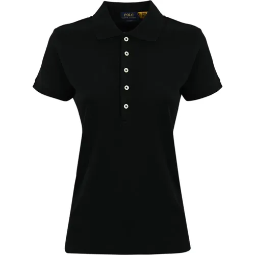 Damen Polo Piquet T-Shirt, Schwarz - Ralph Lauren - Modalova