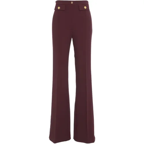 Red Trousers Aw24 , female, Sizes: M, L - Elisabetta Franchi - Modalova