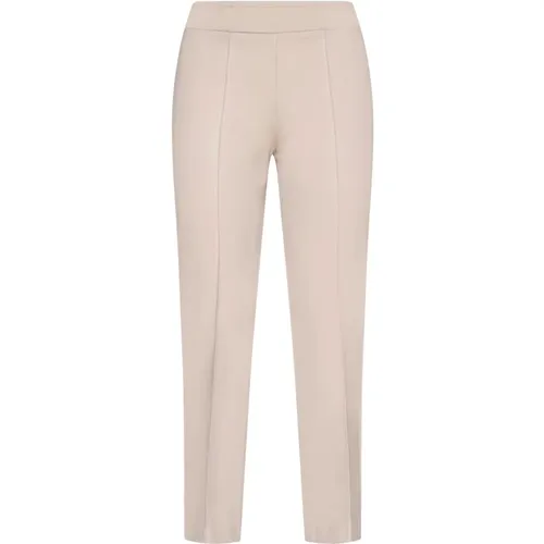 Cropped Gym Trousers Cream , female, Sizes: 2XS, S, XS - Blanca Vita - Modalova