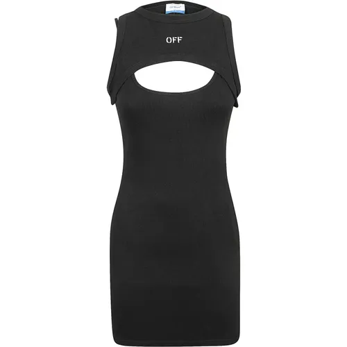 Schwarze Kleider für Frauen Ss24 , Damen, Größe: XS - Off White - Modalova