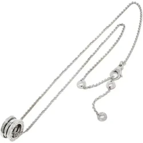 Pre-owned Jewellery, female, , Size: ONE SIZE Pre-owned White Gold necklaces - Bvlgari Vintage - Modalova