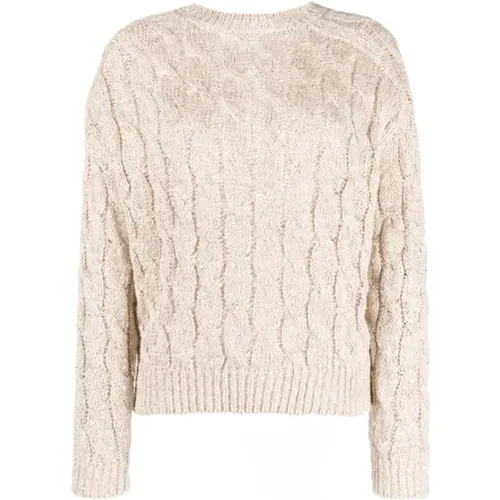 Sequinned cable-knit jumper , male, Sizes: M - BRUNELLO CUCINELLI - Modalova