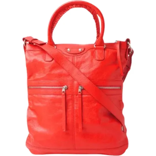 Pre-owned Tote Bags, female, , Size: ONE SIZE Pre-owned Leather totes - Balenciaga Vintage - Modalova