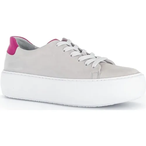 Grey Suede Women`s Sneakers , female, Sizes: 6 UK, 7 UK, 8 UK, 5 UK, 4 UK - Gabor - Modalova