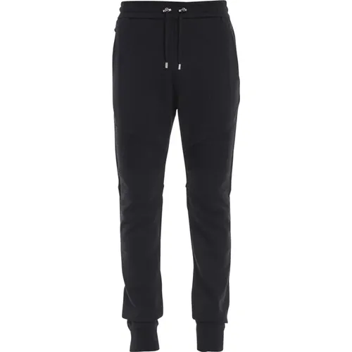 Paris flocked joggers , male, Sizes: XL, M, L - Balmain - Modalova