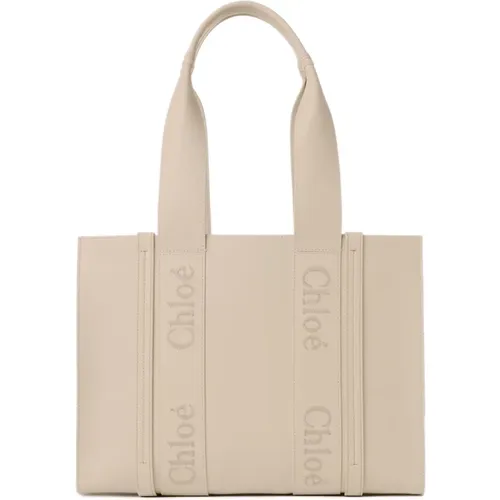 Embroidered Bags with Linen Lining , female, Sizes: ONE SIZE - Chloé - Modalova