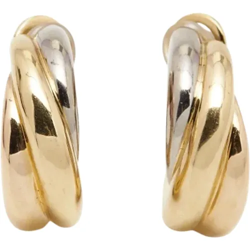 Pre-owned Jewellery, female, , Size: ONE SIZE Pre-owned Fabric earrings - Cartier Vintage - Modalova