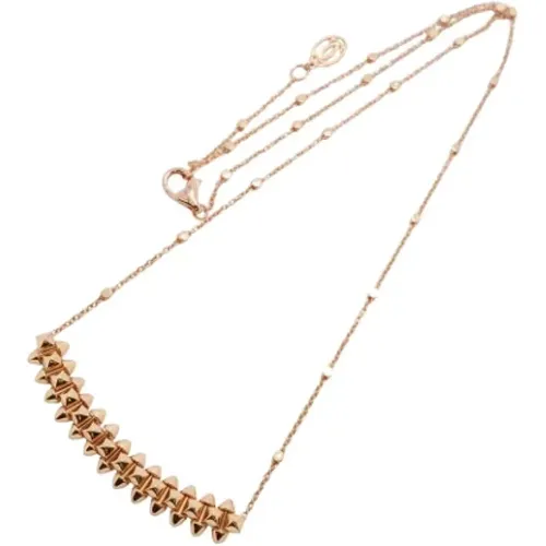 Pre-owned Jewellery, female, , Size: ONE SIZE Pre-owned Rose Gold necklaces - Cartier Vintage - Modalova