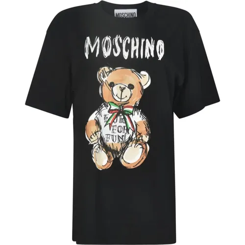 Trendy T-shirts and Polos , female, Sizes: XS - Moschino - Modalova