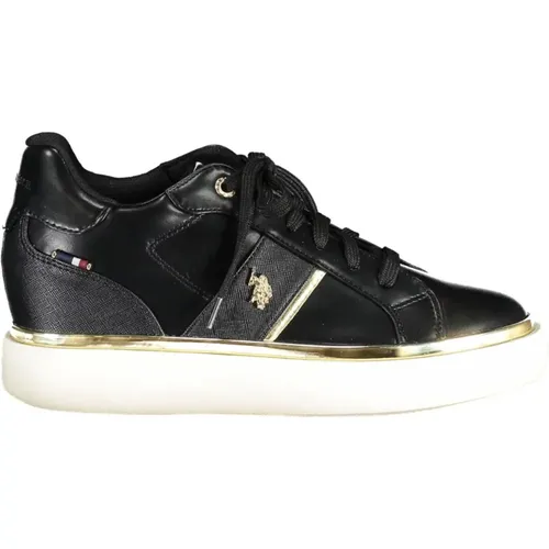 Logo Lace-Up Sneakers , female, Sizes: 2 UK, 6 UK, 5 UK, 4 UK, 7 UK - U.s. Polo Assn. - Modalova