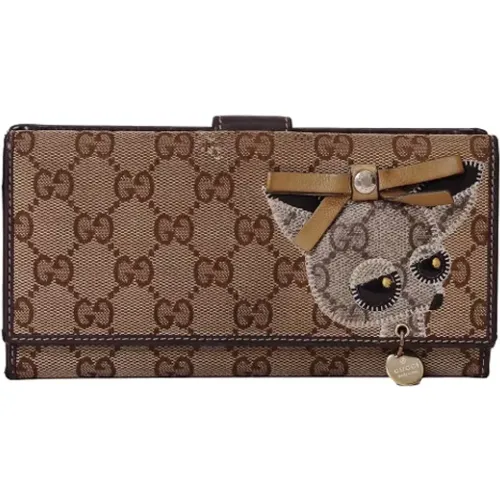 Pre-owned Canvas wallets , female, Sizes: ONE SIZE - Gucci Vintage - Modalova