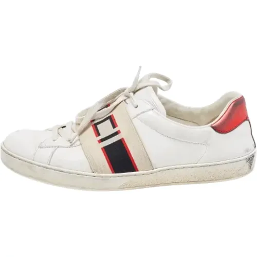 Pre-owned Sneakers, female, , Size: 11 1/2 US Pre-owned Leather sneakers - Gucci Vintage - Modalova