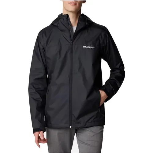 Wasserdichte Wanderjacke Schwarz , Herren, Größe: S - Columbia - Modalova