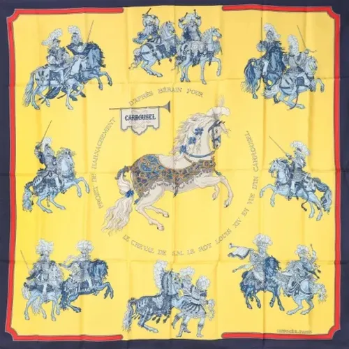 Pre-owned Scarves, female, , Size: ONE SIZE Pre-owned Silk scarves - Hermès Vintage - Modalova