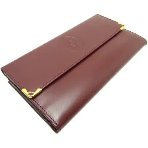 Pre-owned Wallets, female, , Size: ONE SIZE Pre-owned Leather wallets - Cartier Vintage - Modalova