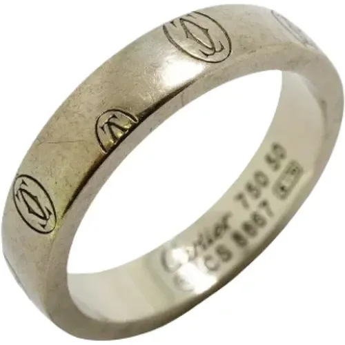 Pre-owned Jewellery, female, , Size: ONE SIZE Pre-owned White Gold rings - Cartier Vintage - Modalova