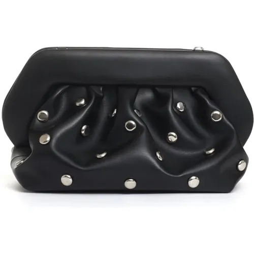 Clutches, female, , Size: ONE SIZE Studded Clutch - THEMOIRè - Modalova