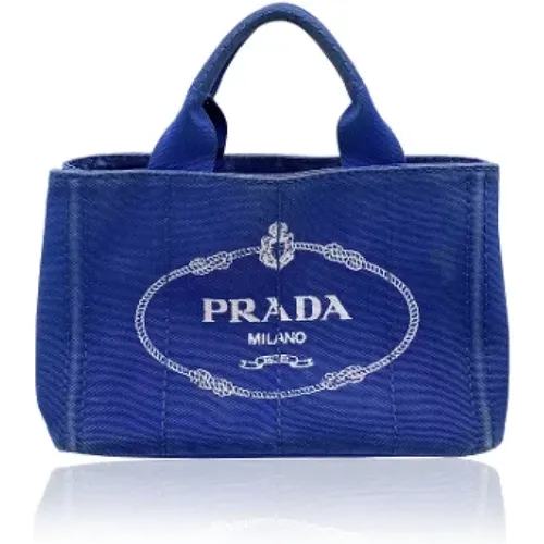 Pre-owned Tote Bags, female, , Size: ONE SIZE Pre-owned Canvas prada-bags - Prada Vintage - Modalova