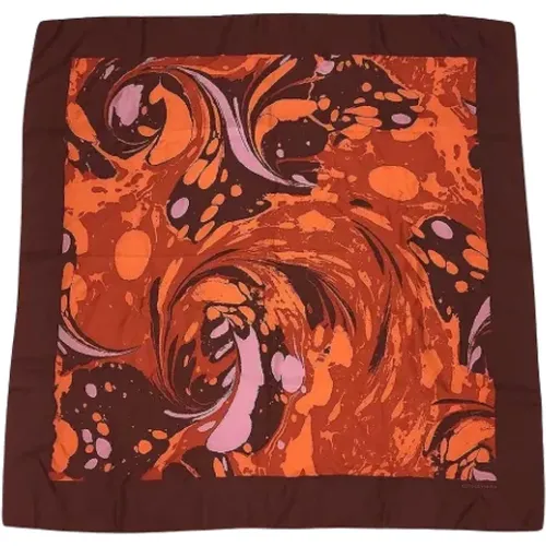 Pre-owned Scarves, female, , Size: ONE SIZE Pre-owned Silk scarves - Bottega Veneta Vintage - Modalova