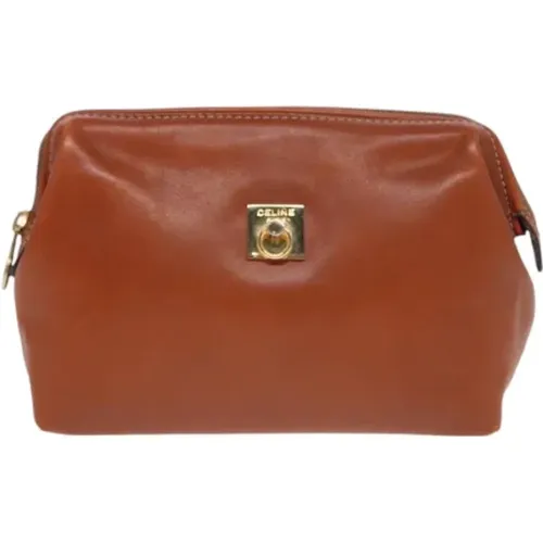 Pre-owned Clutches, female, , Size: ONE SIZE Pre-owned Leather clutches - Celine Vintage - Modalova