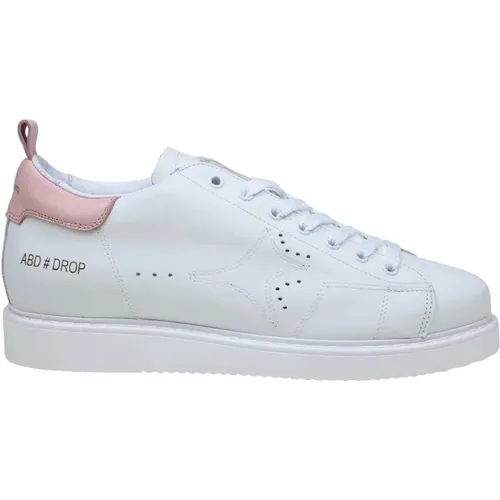 Weiße und rosa Ledersneaker , Herren, Größe: 40 EU - Ama Brand - Modalova