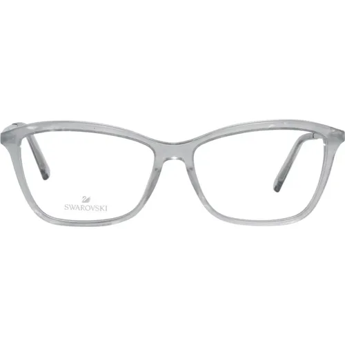 Glasses, female, , Size: ONE SIZE Grey Plastic Womens Optical Frames - Swarovski - Modalova