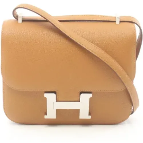 Pre-owned Cross Body Bags, female, , Size: ONE SIZE Pre-owned Leather shoulder-bags - Hermès Vintage - Modalova