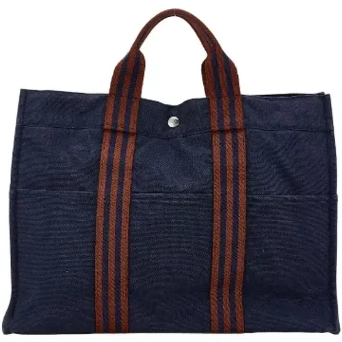 Pre-owned Tote Bags, male, , Size: ONE SIZE Pre-owned Canvas totes - Hermès Vintage - Modalova