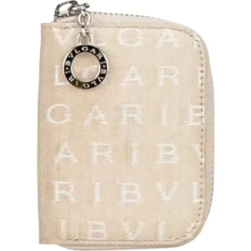 Pre-owned Canvas wallets , female, Sizes: ONE SIZE - Bvlgari Vintage - Modalova