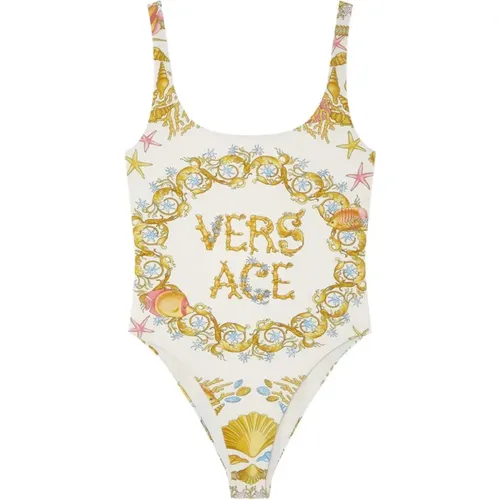 One-piece, female, , Size: M Silk & Nylon MultiColour Sea Clothing - Versace - Modalova