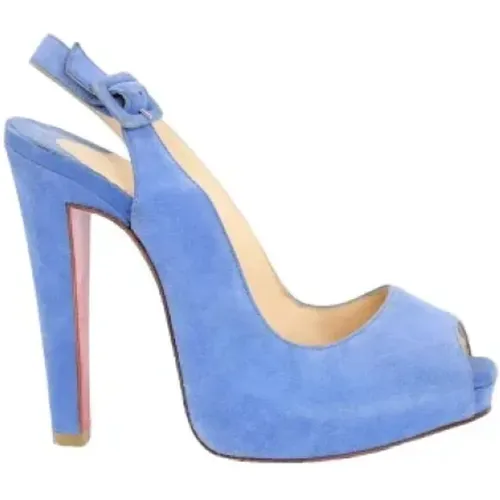 Pre-owned Suede heels , female, Sizes: 3 UK - Christian Louboutin Pre-owned - Modalova