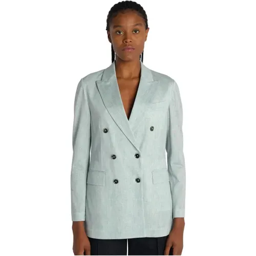 Clear Double-Breasted Jacket , female, Sizes: XS, 2XS - Circolo 1901 - Modalova